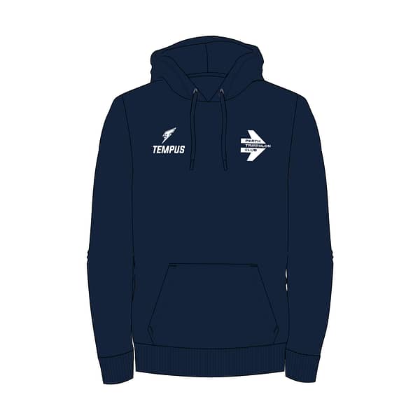 Tempus Everyday x PTC ARROW LOGO HOODIE WITH LARGE CLASSIC BACK LOGO (NAVY)