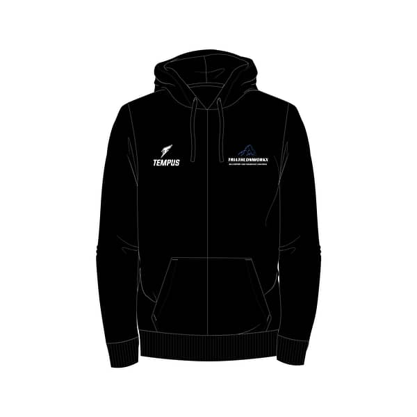 Tempus Everyday x TW CORE ZIP THRU HOODIE (BLACK)