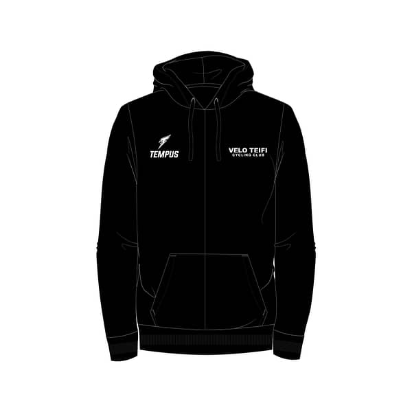 Tempus Everyday x VELO TEIFI ZIP THRU HOODIE (BLACK)