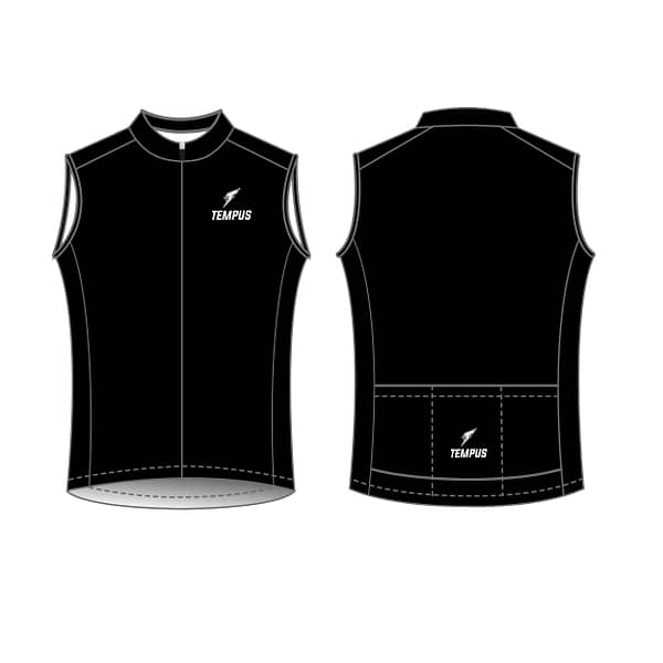 Demand Tempus Summer lightweight & packable Gilet - Black
